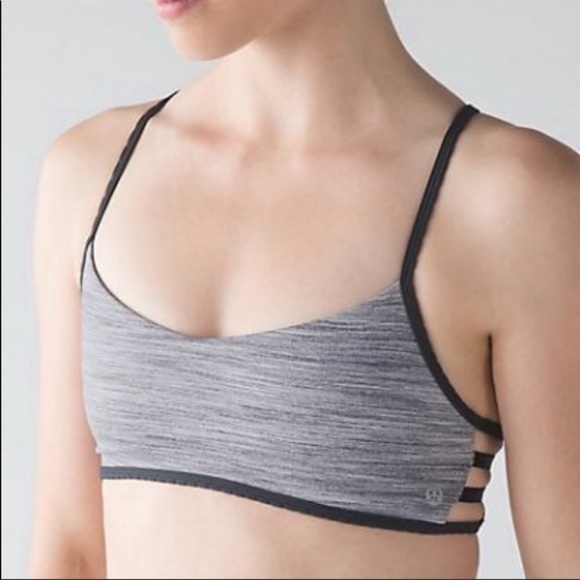 Lululemon-Hot Spell Bra-Space Dye Camo-Seal Grey Deep Coal/Deep Coal-Size 8 - Picture 14 of 16